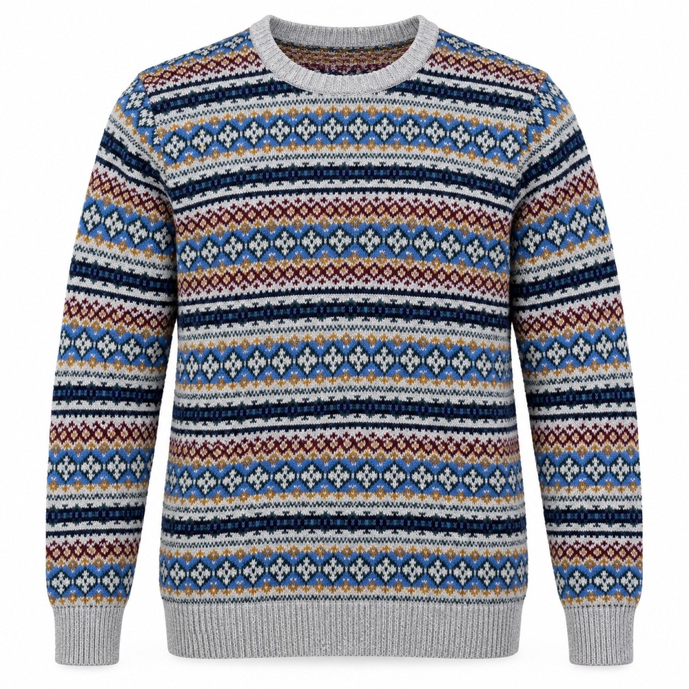 Croft & Barrow Size XL Fair Isle Cotton Sweater NWT Nordic Grandpacore Heritage